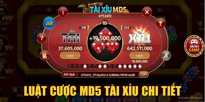Luật cược MD5 Tài Xỉu chi tiết