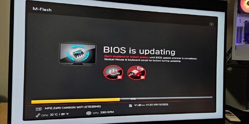 Nắm bắt từ a tới z dữ liệu về thao tác update BIOS