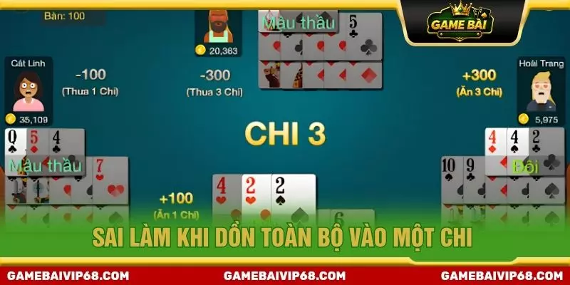 Sai làm khi dồn toàn bộ vào một chi
