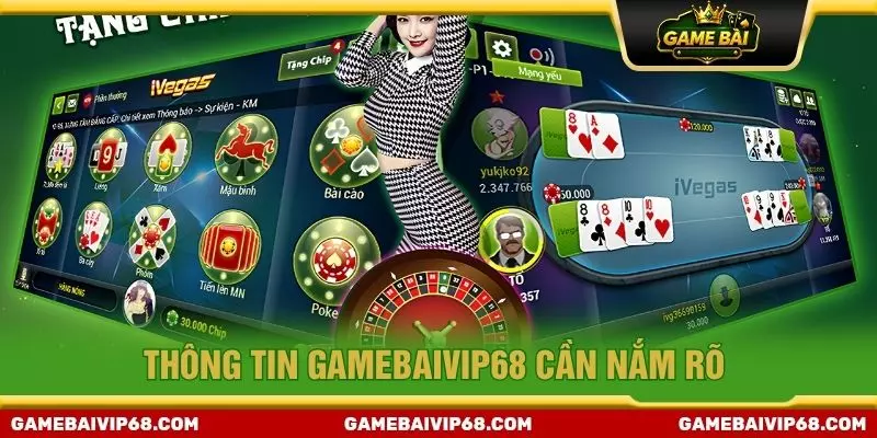Thông tin gamebaivip68 cần nắm rõ
