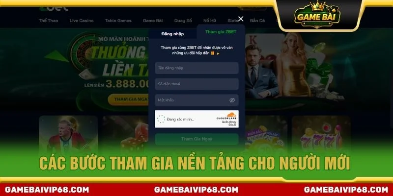 Các bước tham gia nền tảng cho người mới