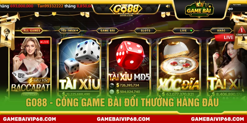 Cổng game uy tín GO88 đẳng cấp châu Á