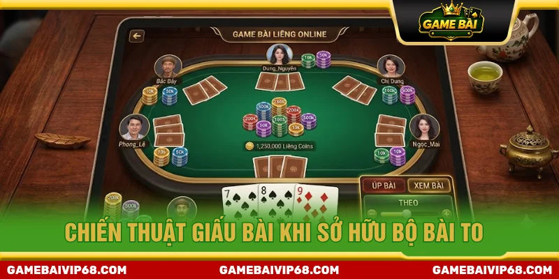 Mẹo chơi bài liêng là giấu bài
