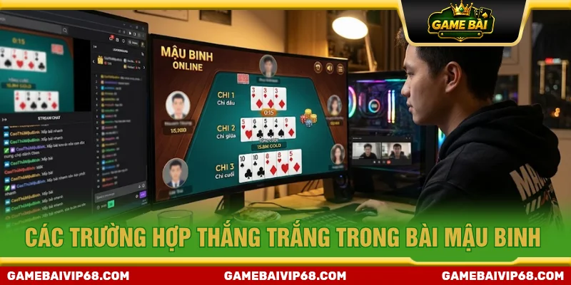 Quy định về các tổ hợp được xem thắng trắng khi chơi bài mậu binh