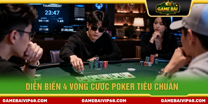 Quy trình diễn biến 4 vòng cược tiêu chuẩn