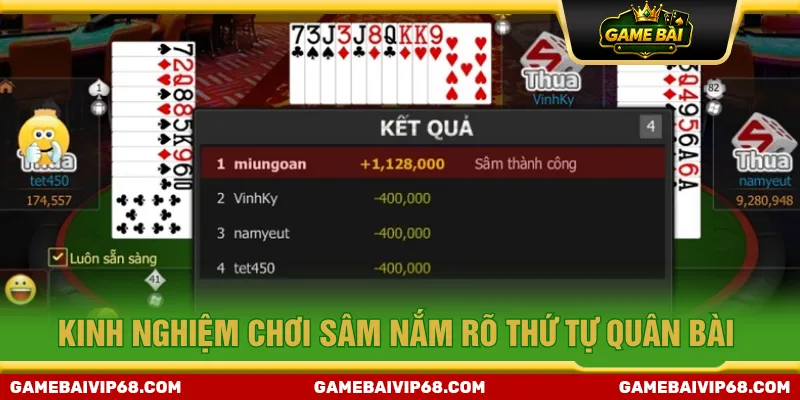 Thứ tự quân bài giúp người chơi triển khai chiến lược rõ ràng